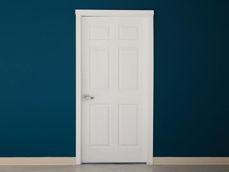 Perfekt lackierte Innentür